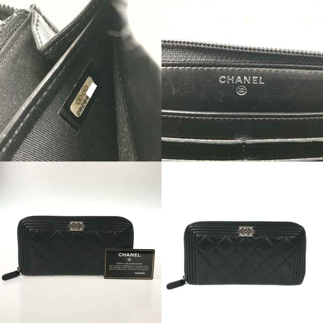 CHANEL - シャネル ボーイシャネル 長財布 ラウンドファスナーの通販