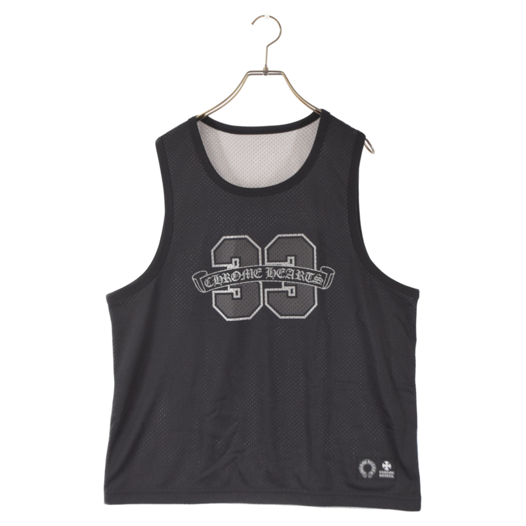 64センチ身幅CHROME HEARTS クロムハーツ Mesh Warm Up Jersey Tank Top メッシュウォームアップジャージータンクトップ ブラック