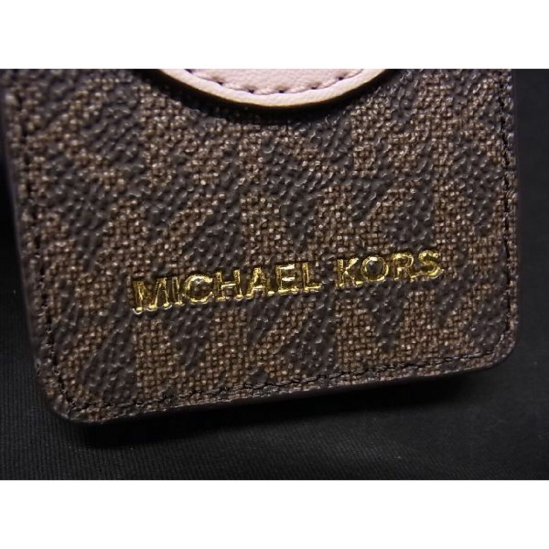 Michael Kors(マイケルコース)の■新品■未使用■ MICHAEL KORS マイケルコース MK柄 レザー×PVC AirPodsケース エアーポッズケース イヤホンケース ピンク系 BG3997  レディースのアクセサリー(その他)の商品写真