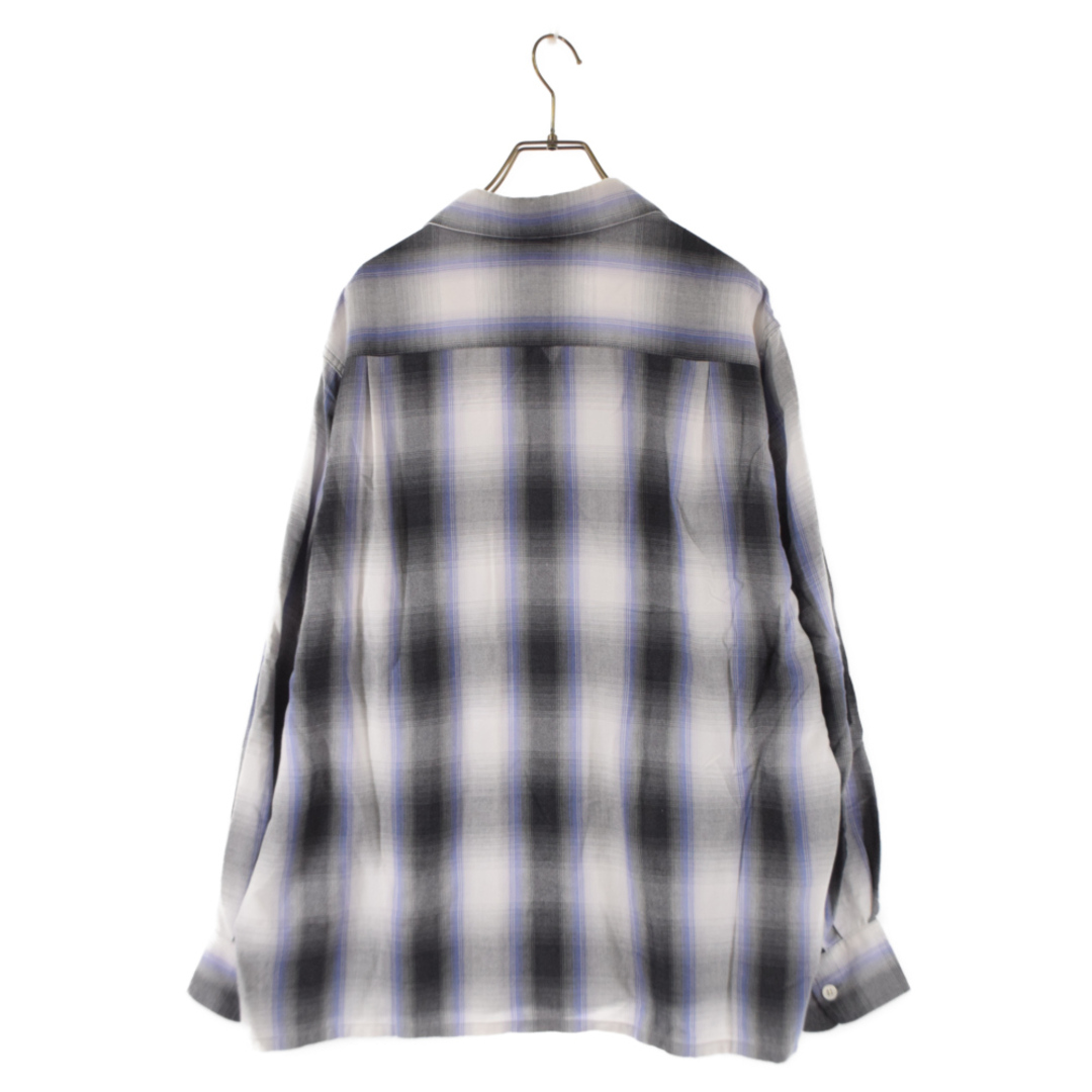 WACKO MARIA - WACKO MARIA ワコマリア OMBRE CHECK OPEN COLLAR SHIRT