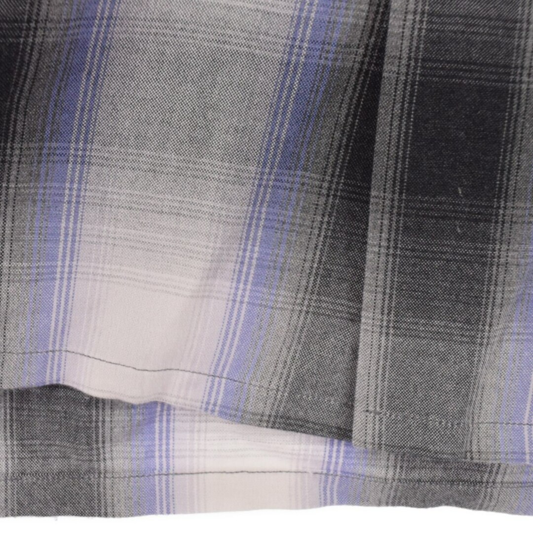 WACKO MARIA - WACKO MARIA ワコマリア OMBRE CHECK OPEN COLLAR SHIRT