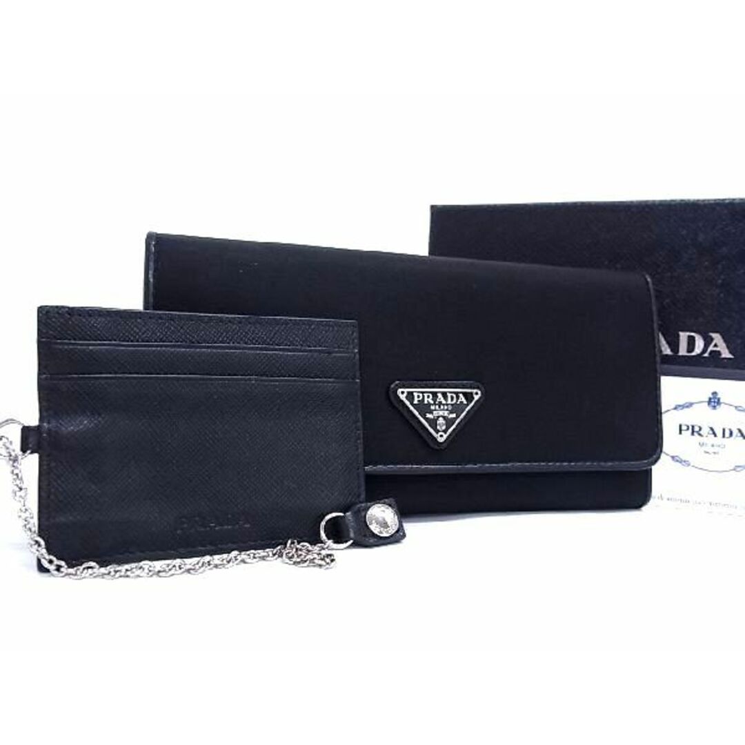 美品　PRADA プラダ　長財布　ナイロン　コインケース