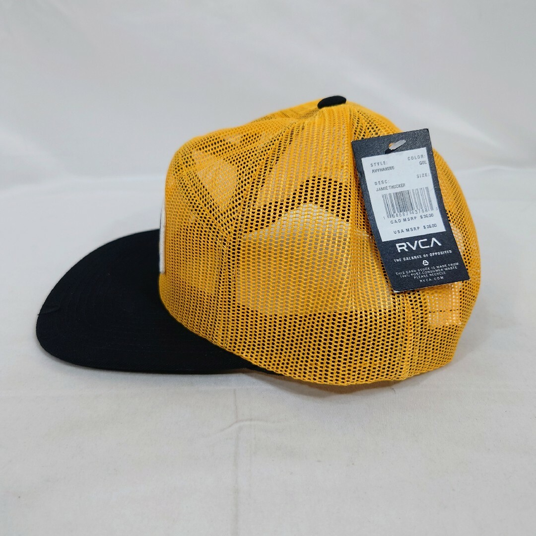 RVCA(ルーカ)のRVCA ルーカ スナップバックキャップ JAMIE TRUCKER/ゴールド メンズの帽子(キャップ)の商品写真