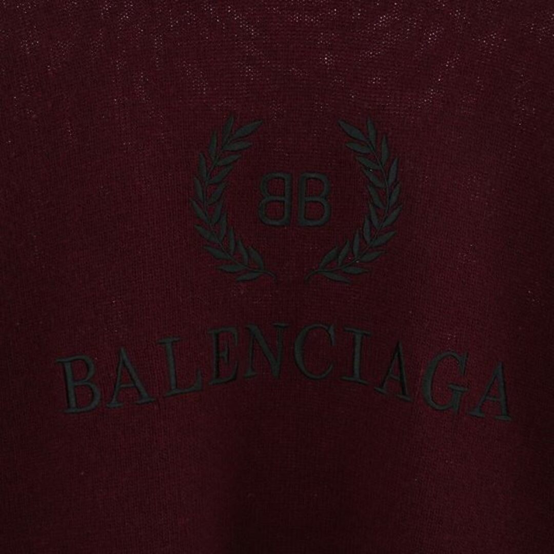 Balenciaga(バレンシアガ)のバレンシアガ BBウールタートルネックニット セーター S ボルドー レディースのトップス(ニット/セーター)の商品写真