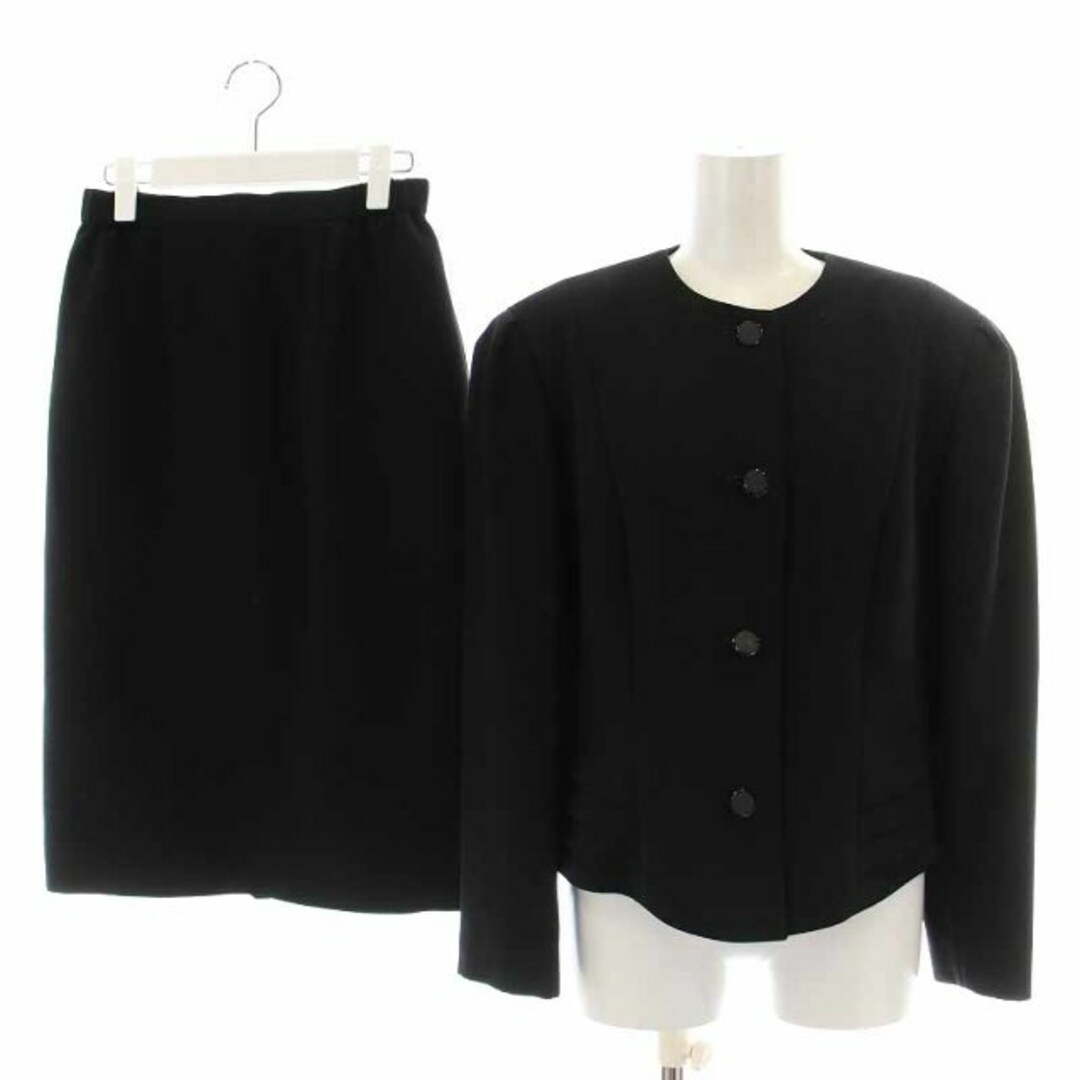 other(アザー)の昭和ドレス ブラックフォーマル セットアップ 上下 13 XL 黒 ブラック レディースのフォーマル/ドレス(礼服/喪服)の商品写真