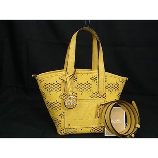 未使用品 MICHAEL KORS マイケルコース ミニトート 2wayショルダーバッグ レザー イエロー