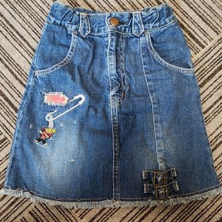 ヒステリックグラマー(HYSTERIC GLAMOUR)のヒステリックグラマーミニ　ジーンズスカート　女の子(スカート)