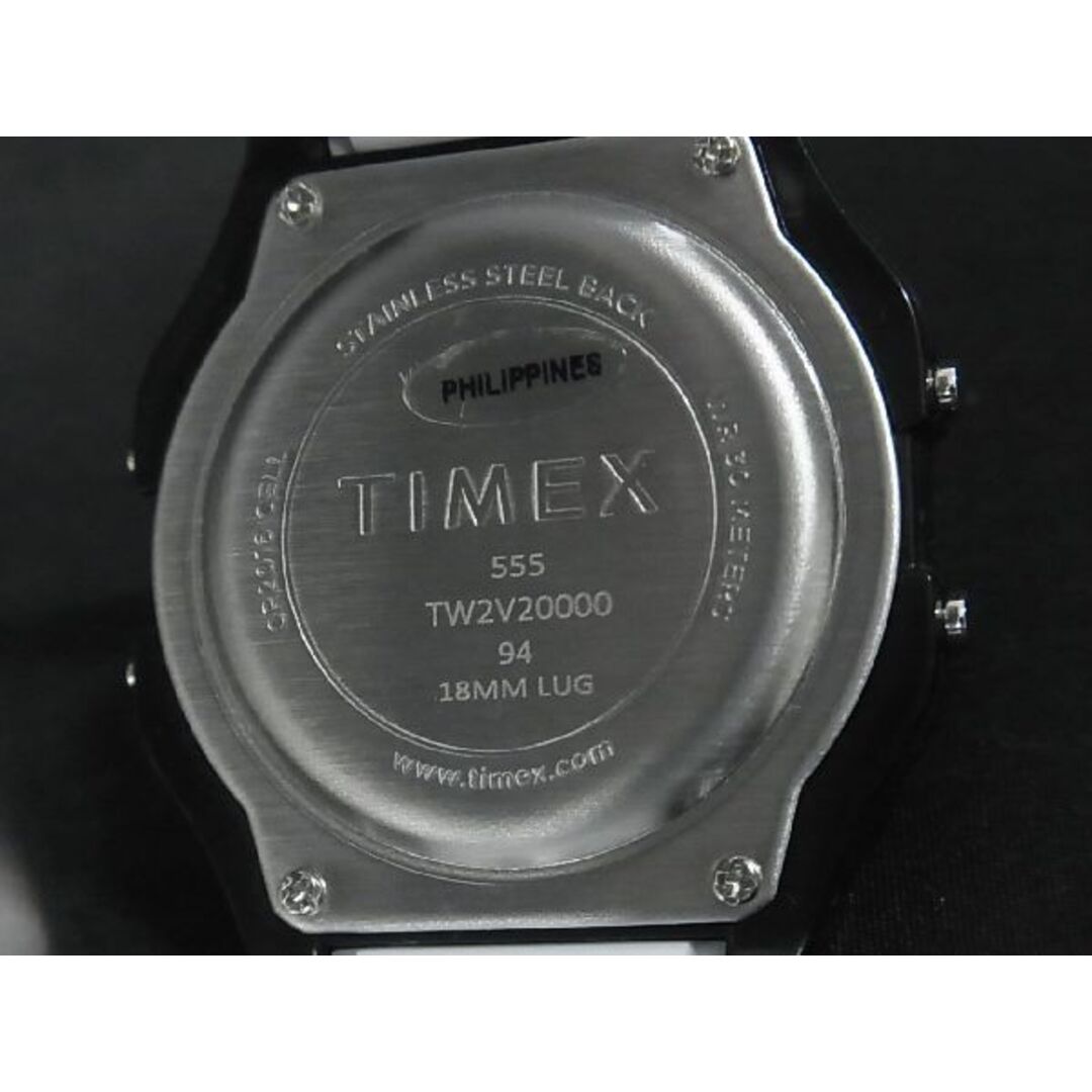 TIMEX(タイメックス)の■稼働品■新品■未使用■ TIMEX タイメックス TW2V20000 SS クオーツ 30ｍ防水 腕時計 ウォッチ ブラック系×ホワイト系 CB0894 メンズの時計(腕時計(アナログ))の商品写真