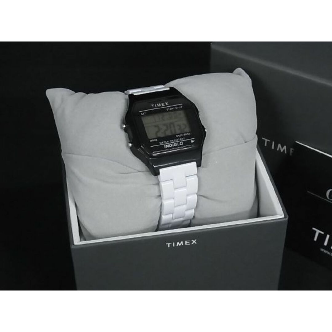TIMEX(タイメックス)の■稼働品■新品■未使用■ TIMEX タイメックス TW2V20000 SS クオーツ 30ｍ防水 腕時計 ウォッチ ブラック系×ホワイト系 CB0894 メンズの時計(腕時計(アナログ))の商品写真