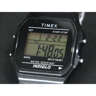 タイメックス(TIMEX)の■稼働品■新品■未使用■ TIMEX タイメックス TW2V20000-1 クラシック タイル SS クォーツ 3気圧防水 腕時計 ウォッチ メンズ ブラック系 CB0890(その他)