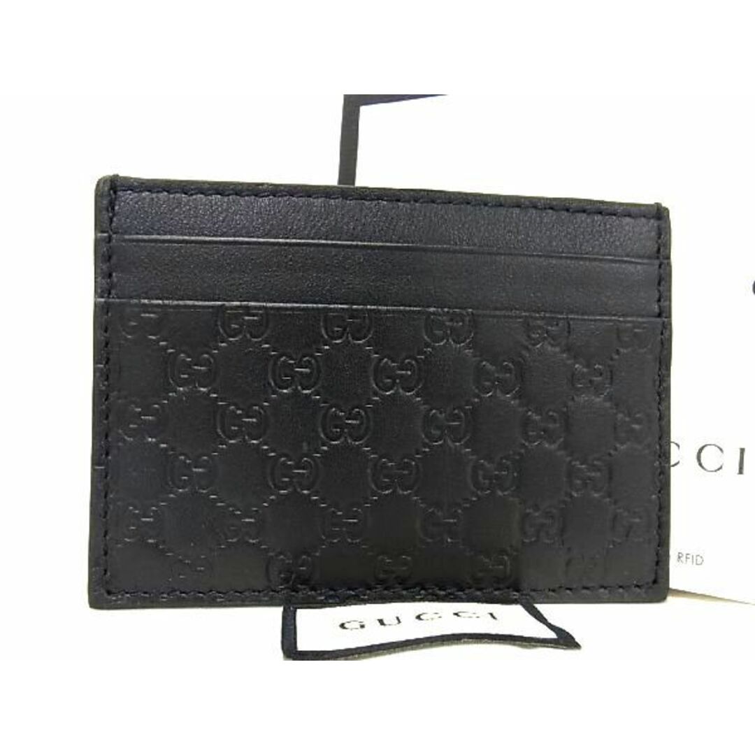 Gucci(グッチ)の■新品■未使用■ GUCCI グッチ 262837 マイクログッチシマ レザー カードケース パスケース カード入れ 定期入れ ブラック系 AP9533  メンズのファッション小物(その他)の商品写真