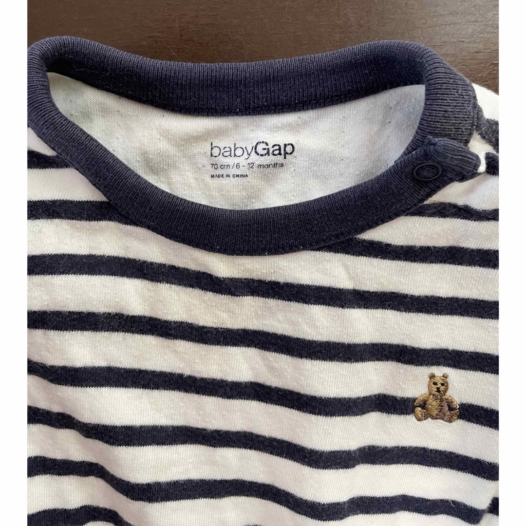 babyGAP(ベビーギャップ)のロンパース3枚セット キッズ/ベビー/マタニティのベビー服(~85cm)(ロンパース)の商品写真