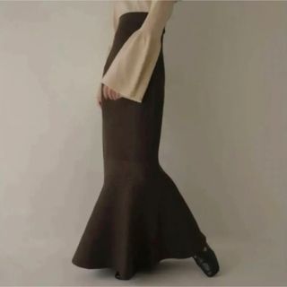 eaphi high-waist mermaid rib skirt(ロングスカート)