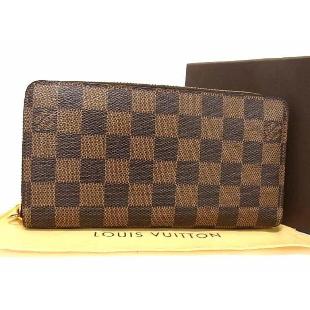 ■極美品■ LOUIS VUITTON ルイヴィトン N60015 ダミエ ジッピーウォレット ラウンドファスナー 長財布 ウォレット ブラウン系 AV0040