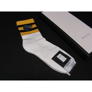 グッチ(Gucci)の■新品■未使用■ GUCCI グッチ シェリーライン コットン×ポリウレタン 靴下 ソックス 表記サイズ 24-26cm ホワイト系 AP9639 (その他)