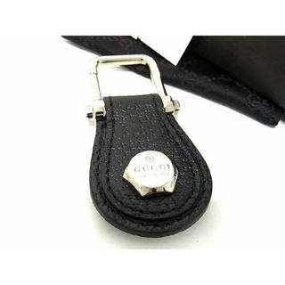 グッチ(Gucci)の■極美品■ GUCCI グッチ レザー バッグチャーム キーホルダー メンズ レディース ブラック系×シルバー系 BG4649 (その他)