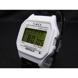 タイメックス(TIMEX)の■稼働品■新品■未使用■ TIMEX タイメックス TW2V20100 SS クオーツ 30ｍ防水 腕時計 ウォッチ ホワイト系×ブラック系 CB0895(腕時計(アナログ))