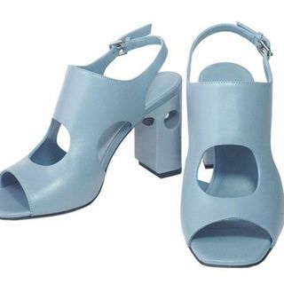 エルメス(HERMES)のエルメス HERMES エレクトラ90 ヴェール・ドー サンダル 37 1/2(サンダル)