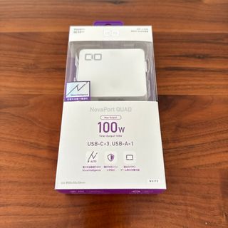 CIO NovaPort QUAD 100W 4ポート GaN急速充電器(バッテリー/充電器)