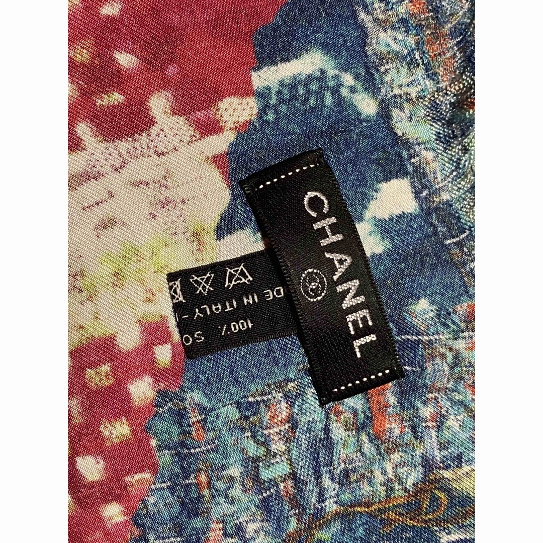 最終価格 シャネル CHANEL シルクカシミヤストール 試着のみ新品