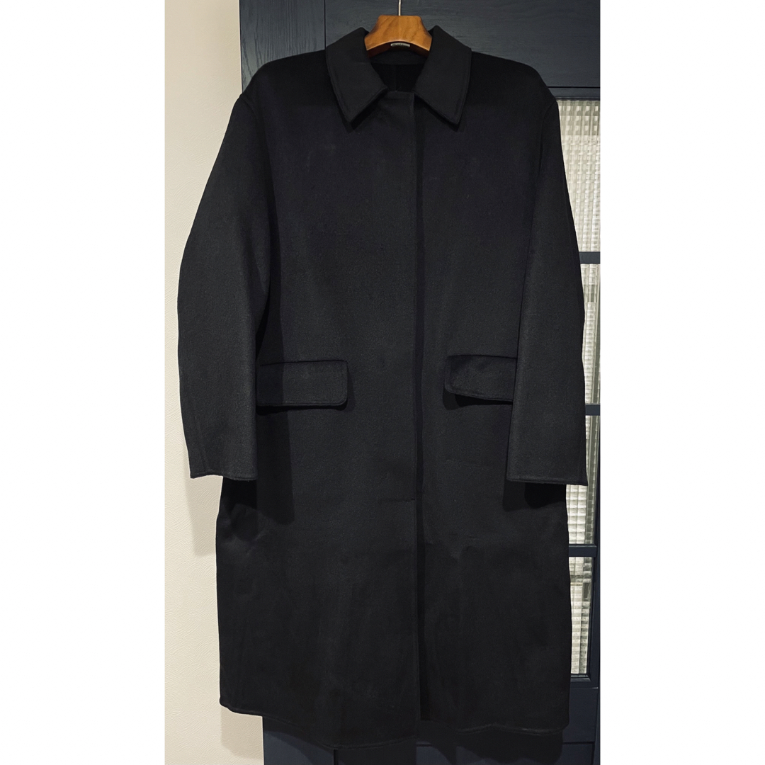 UNIQLO(ユニクロ)のダブルフェイスコート　JW Anderson コート ブラック レディースのジャケット/アウター(ロングコート)の商品写真