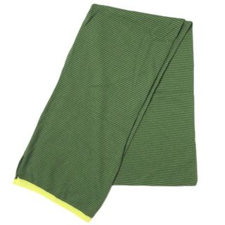 ジョンスメドレー(JOHN SMEDLEY)のJOHN SMEDLEY ジョンスメドレー イギリス製 HELICON SCARF ボーダーウールマフラー NEON(グリーン) ニット スカーフ【新古品】【中古】【JOHN SMEDLEY】(マフラー)