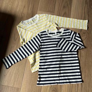 ムジルシリョウヒン(MUJI (無印良品))のキッズ　ロングTシャツ2枚(Tシャツ/カットソー)