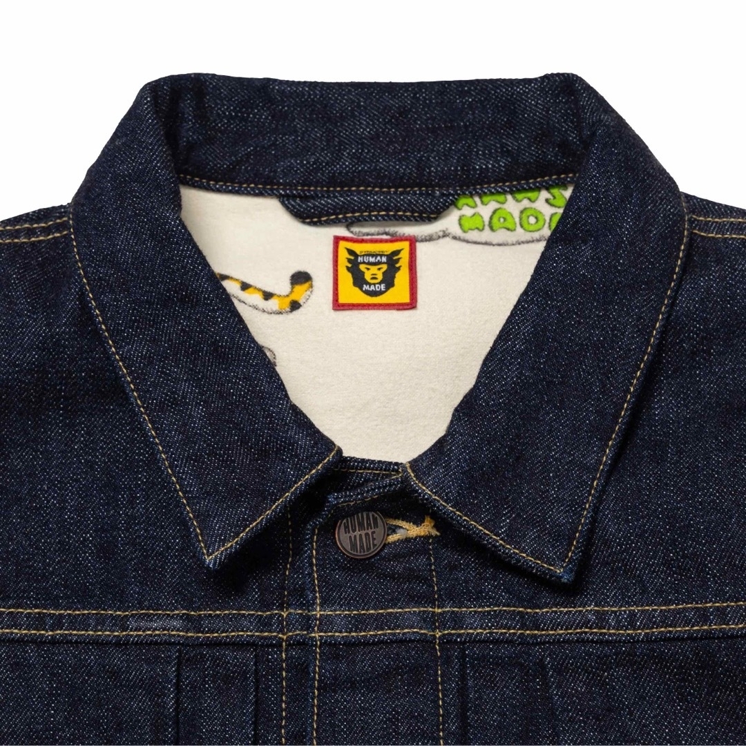 HUMAN MADE - M KAWS HUMAN MADE DENIM WORK JACKET コラボの HUMAN MADE - M KAWS HUMAN MADE DENIM WORK JACKET コラボの