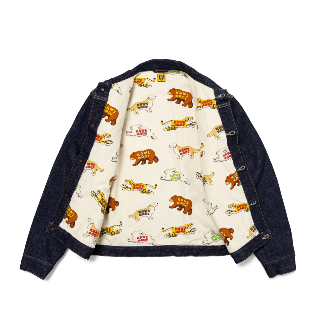 HUMAN MADE - M KAWS HUMAN MADE DENIM WORK JACKET コラボの HUMAN MADE - M KAWS HUMAN MADE DENIM WORK JACKET コラボの