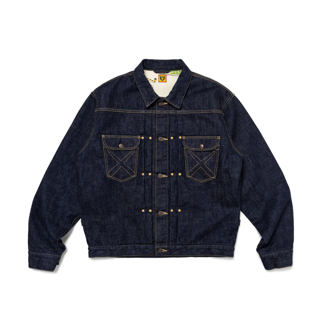 M KAWS HUMAN MADE DENIM WORK JACKET コラボ