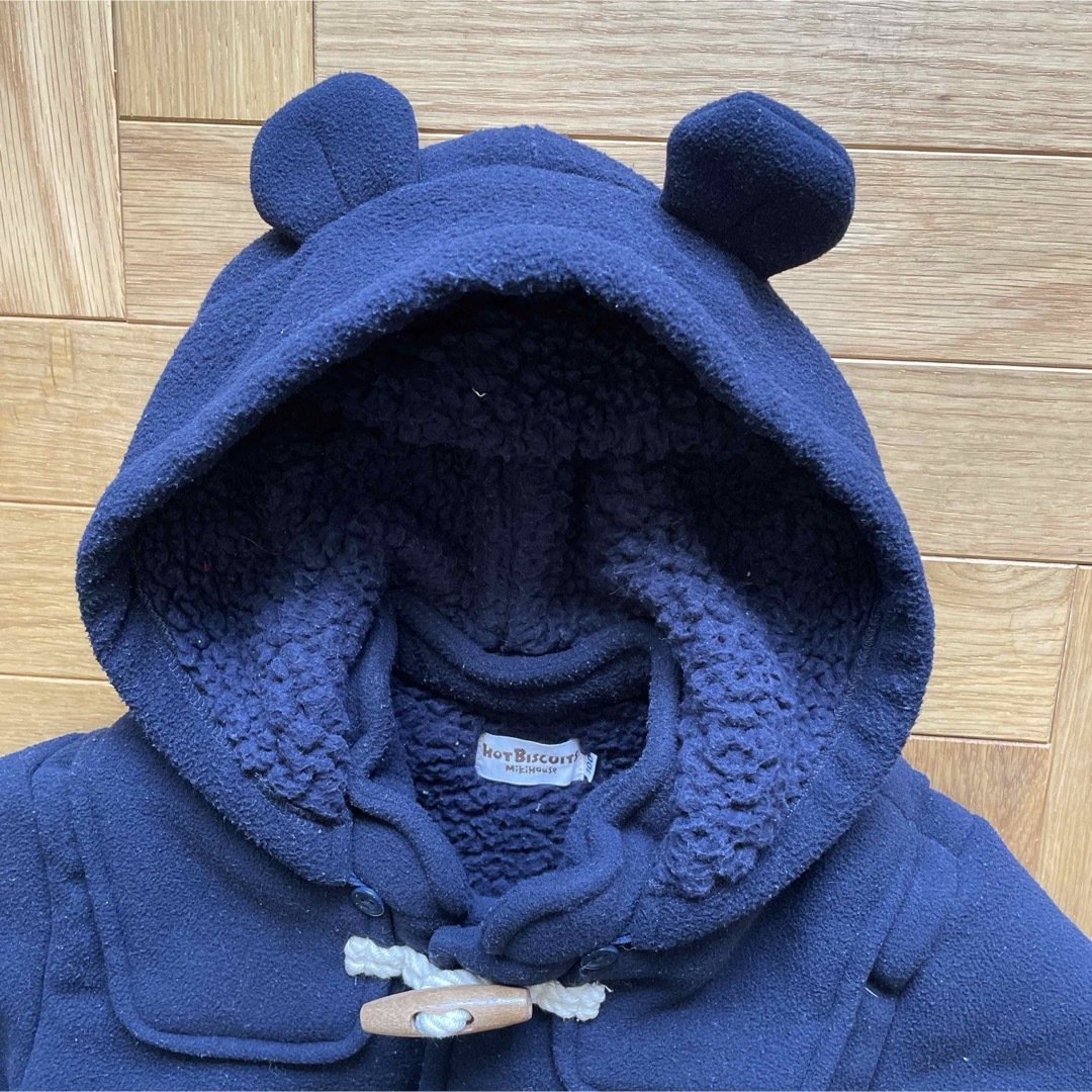 ミキハウス ホットビスケッツ フリースボンディング ダッフルコート