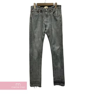 GALLERY DEPT. 5001 Denim ギャラリーデプト 5001ジーンズ デニムパンツ ダメージ・ヴィンテージ加工 リーバイスボディ カットオフ ボタンフライ 5ポケット グレー ブラック サイズ28【231108】【中古-A】【me04】(スラックス/スーツパンツ)