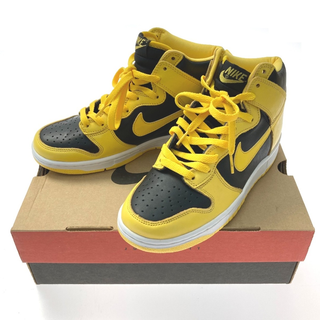 ☆☆NIKE ナイキ DUNK HIGH LE スニーカー SIZE 25.5cm 630335 ブラック×イエロー メンズ 箱付き