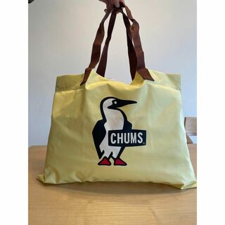 チャムス(CHUMS)のチャムスショップ袋　バック　ナイロン　クリーム色　黄色(ショップ袋)