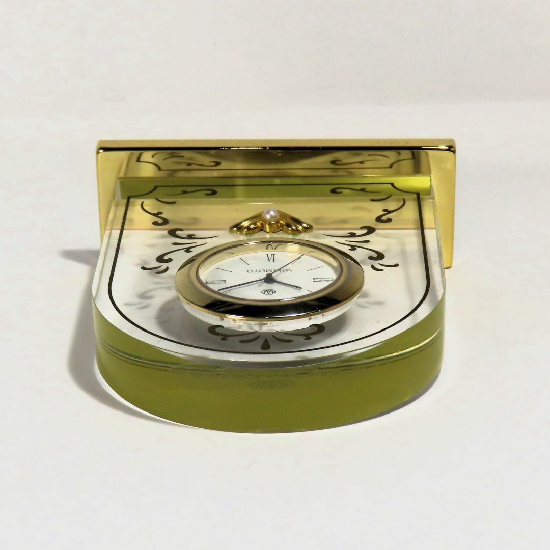 MIKIMOTO - 稼働品 美品 MIKIMOTO ミキモト 置時計 置き時計 MIKIMOTO - 稼働品 美品 MIKIMOTO ミキモト 置時計 置き時計