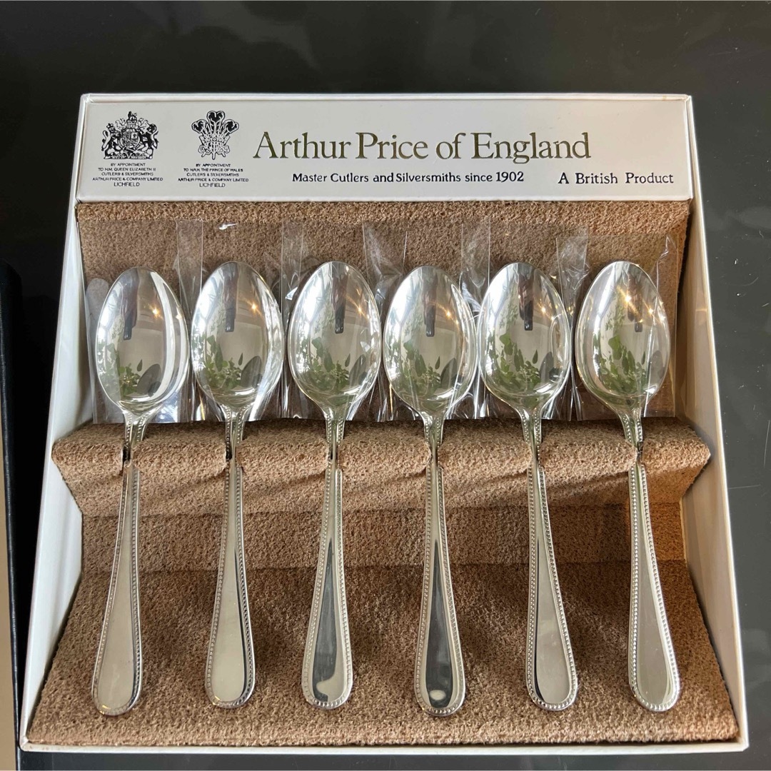 Arthur Price of England ティースプーン(ビード) 6本 インテリア/住まい/日用品のキッチン/食器(カトラリー/箸)の商品写真