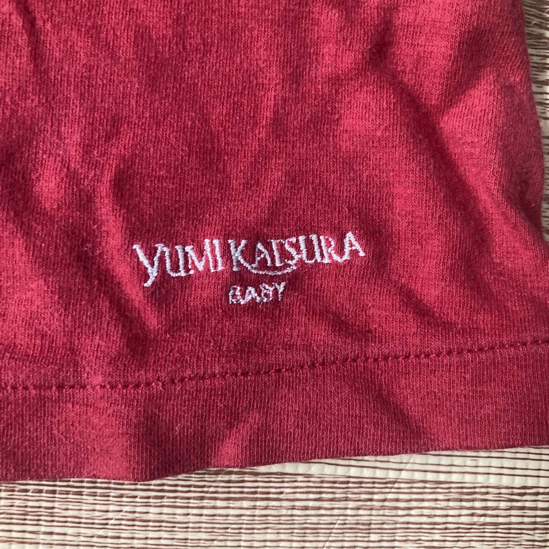 YUMI KATSURA(ユミカツラ)の80 赤ワンピース キッズ/ベビー/マタニティのベビー服(~85cm)(ワンピース)の商品写真