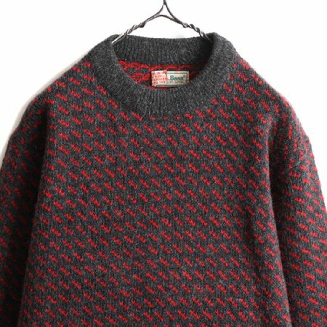 L.L.Bean - 80s ノルウェー製 エルエルビーン バーズアイ ウール L.L.Bean - 80s ノルウェー製 エルエルビーン バーズアイ ウール