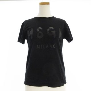 エムエスジイエム(MSGM)のエムエスジーエム Tシャツ 半袖 丸首 クルーネック ロゴ 黒 S ■SM0(Tシャツ(半袖/袖なし))