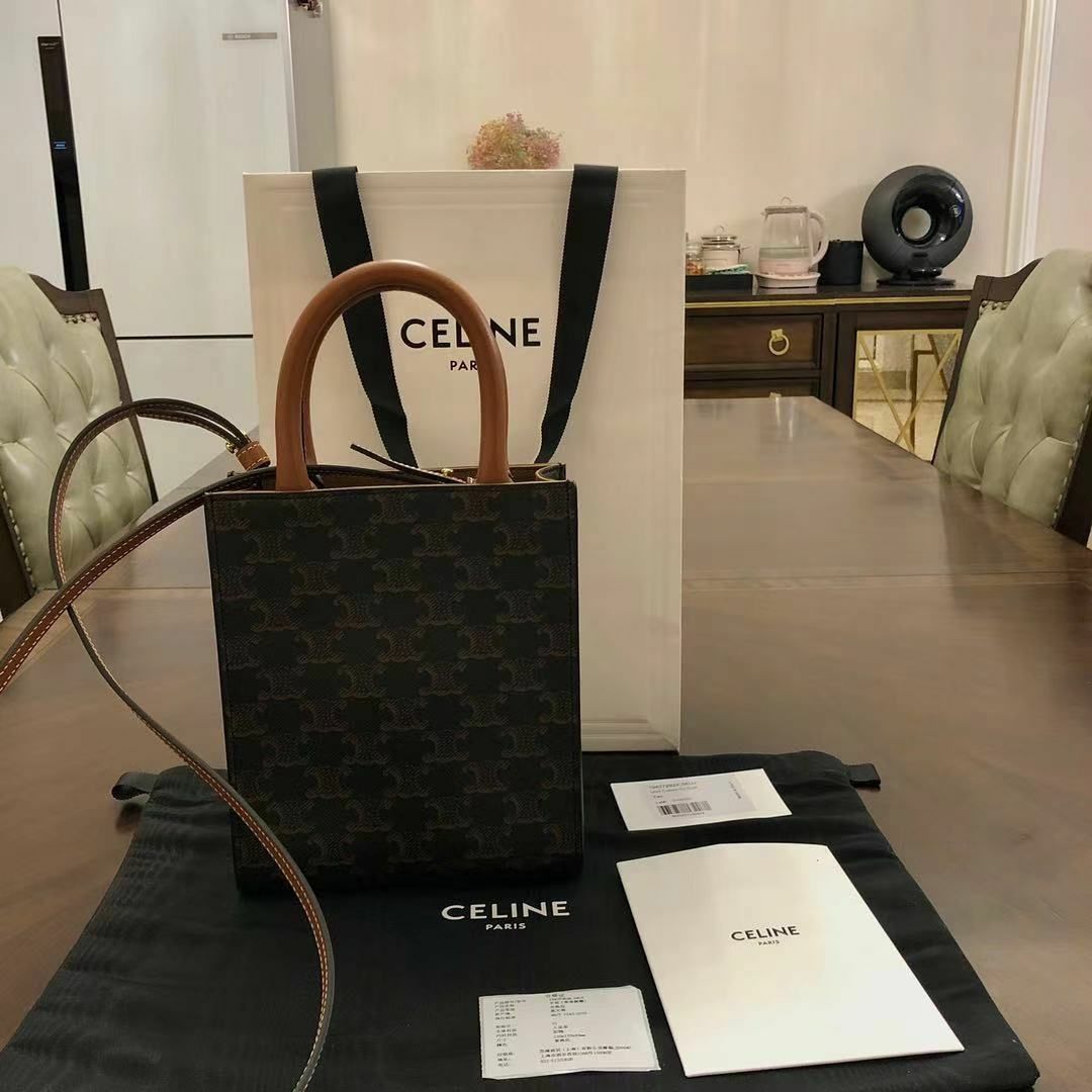 CELINE セリーヌ2way ミニ バーティカルカバ/ショルダーバッグレシート保存袋箱