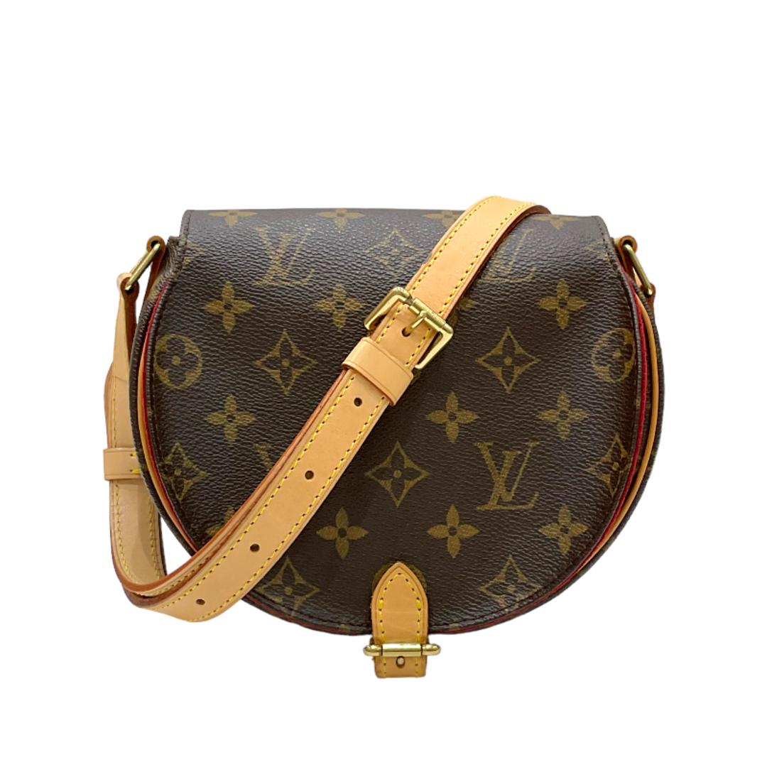 約18cm高さルイ・ヴィトン LOUIS VUITTON タンブラン M51179 ブラウン モノグラム・キャンバス/レザー レディース ショルダーバッグ