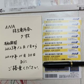 エーエヌエー(ゼンニッポンクウユ)(ANA(全日本空輸))のANA株主優待券　7枚と冊子付き(その他)