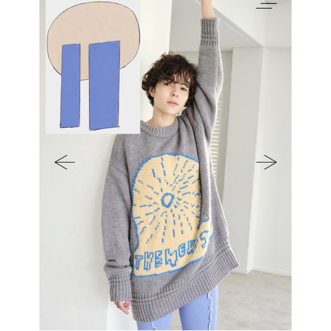 【soduk】the new sun big jumper / gray