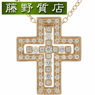 ダミアーニ(Damiani)の（新品仕上げ済）ダミアーニ DAMIANI ベルエポック クロス ダイヤ ネックレス 十字架 K18 PG × ダイヤ 約0.39ct 20083492 証明書 9060(ネックレス)
