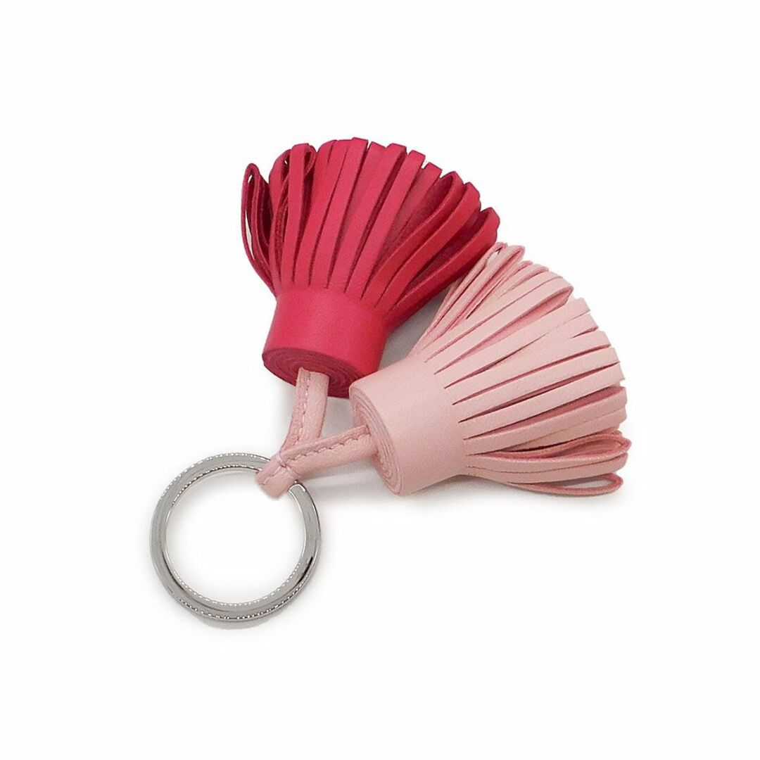 新品未使用 エルメス カルメン チャーム キーホルダー ローズサクラ-