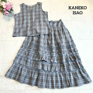 ????美品????KANEKO ISAO????ロングワンピース????チェック????