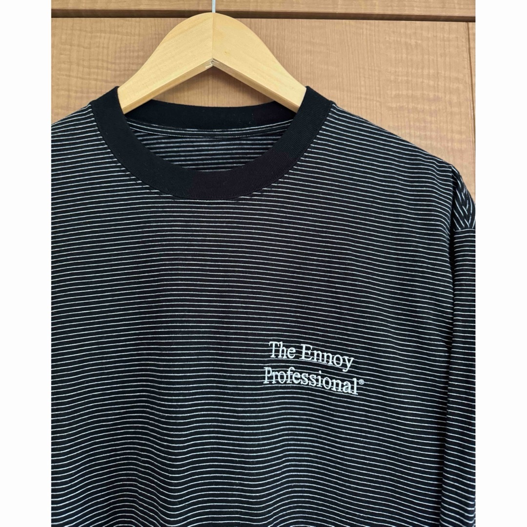 1LDK SELECT - 【美品】ennoy L/S BORDER T-SHIRTS BLACK の通販 by