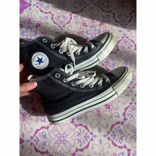 オールスター(ALL STAR（CONVERSE）)のconverse ハイカットスニーカー　黒(スニーカー)