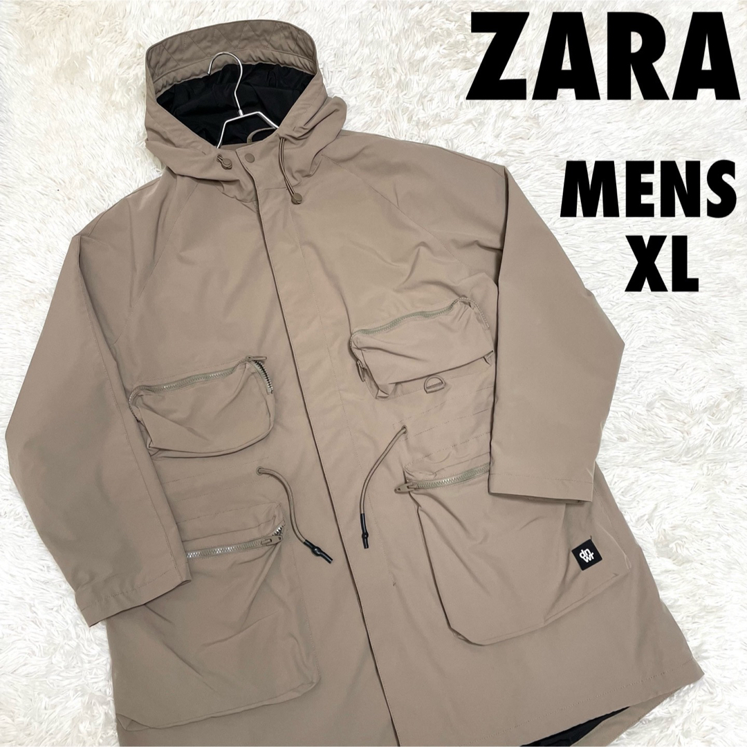 ZARA(ザラ)のZARA ザラ　ブルゾンジャケット　ロングジャケット　メンズXLサイズ メンズのジャケット/アウター(ブルゾン)の商品写真