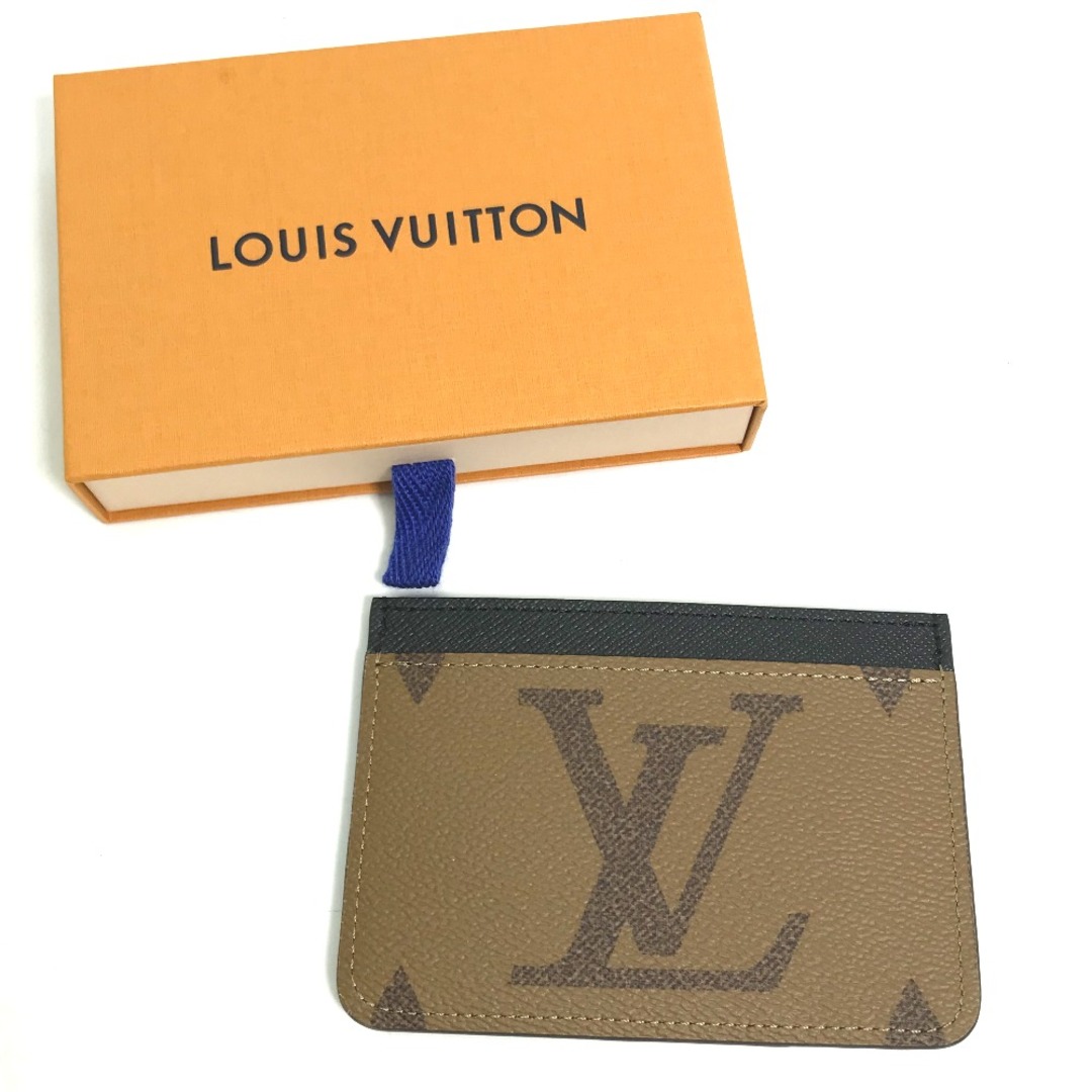 LOUIS VUITTON(ルイヴィトン)のルイヴィトン LOUIS VUITTON ポルトカルト LVサイドアップ M81462 モノグラム リバース  パスケース 名刺入れ カードケース モノグラムキャンバス ベージュ 新品同様 レディースのファッション小物(パスケース/IDカードホルダー)の商品写真